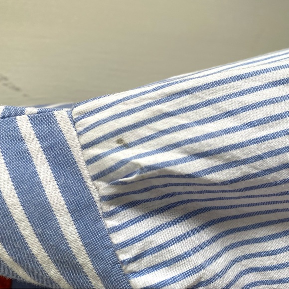 Ava & Viv Cotton Embroidered Plus Size Stripe Dresss - Picture 12 of 13